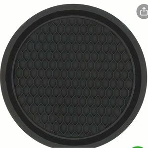 🆕 BLACK (4) Car Cup Coasters